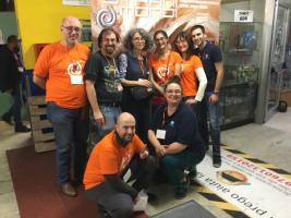 Lo staff di Stranimondi con l'ospite Anne-Sylvie Salzman